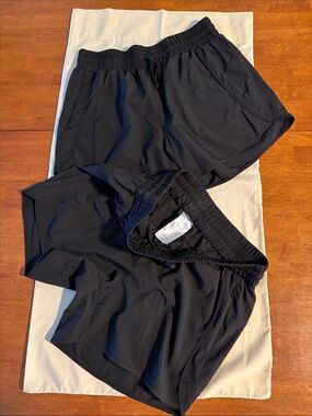 Women’s Athletic Shorts - Black Performance Running Shorts